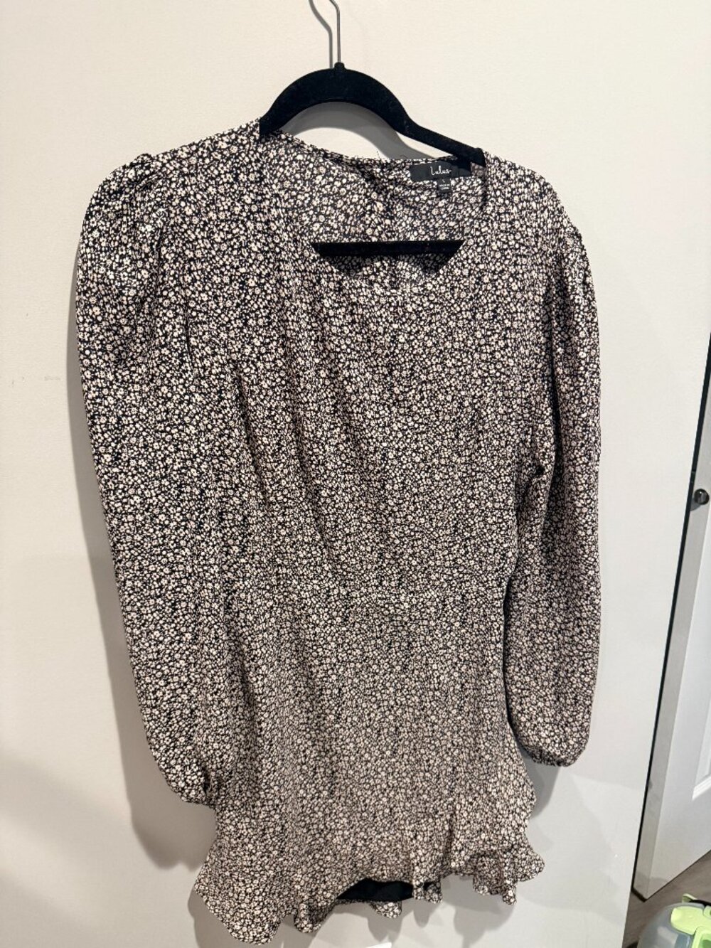 Flora Print Long Sleeve Dress